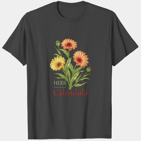 Herb Calendula T Shirts