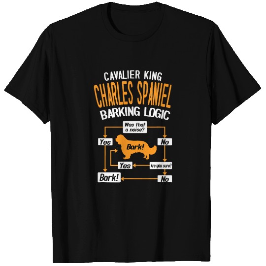 Cavalier King Charles Spaniel Barking Logic T Shirts