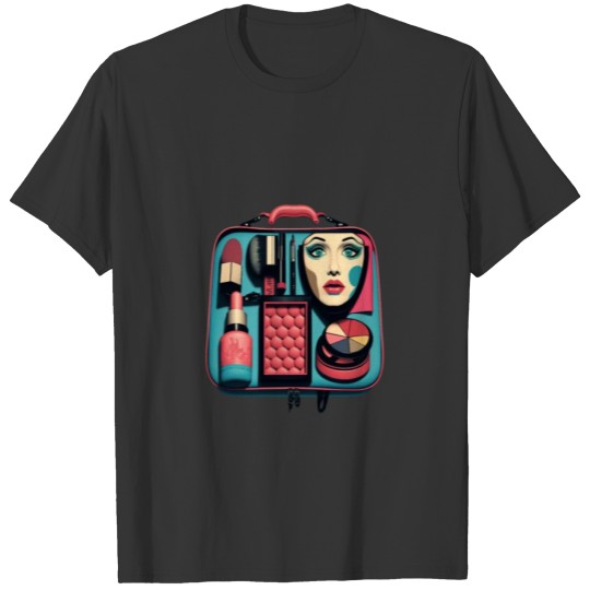 Cool Makeup Artist Pop Art Makeup Kit Mom T Shirts