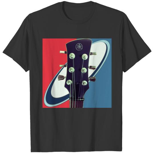 Red White Blue Rock and Roll Themed Guitar T Shirts
