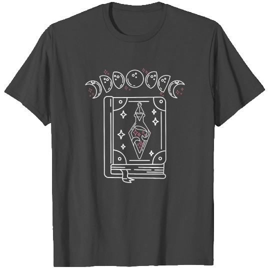 Witch Spell Book Witchcraft Potion Moon Phases T Shirts
