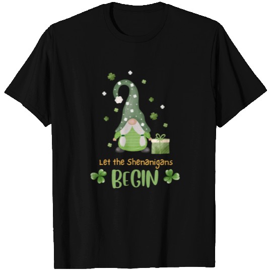 Funny St Patricks Day Let the Shenanigans Begin T Shirts