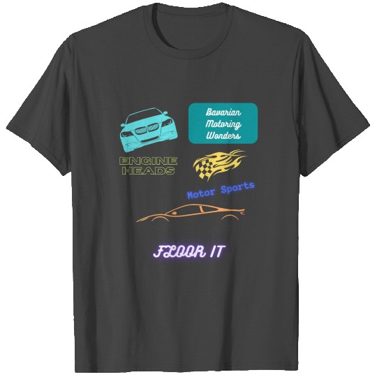 Car racing team design T Shirts