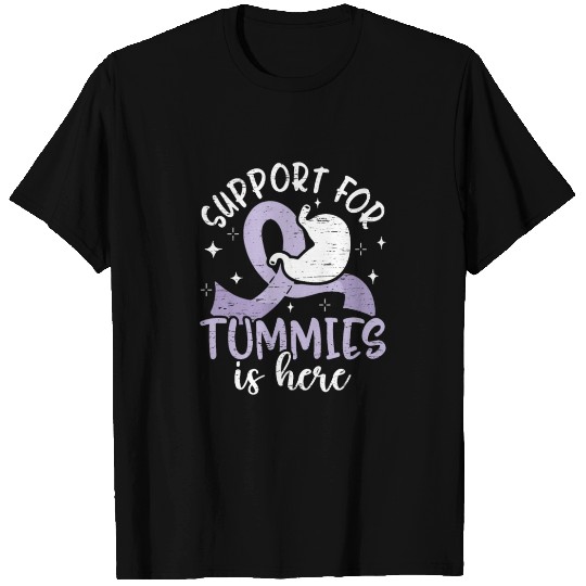 Periwinkle Ribbon Support Squad Stomach Cancer T Shirts