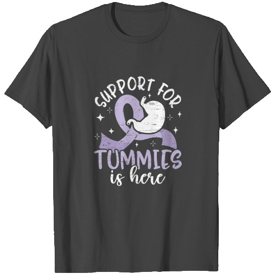 Periwinkle Ribbon Support Squad Stomach Cancer T Shirts