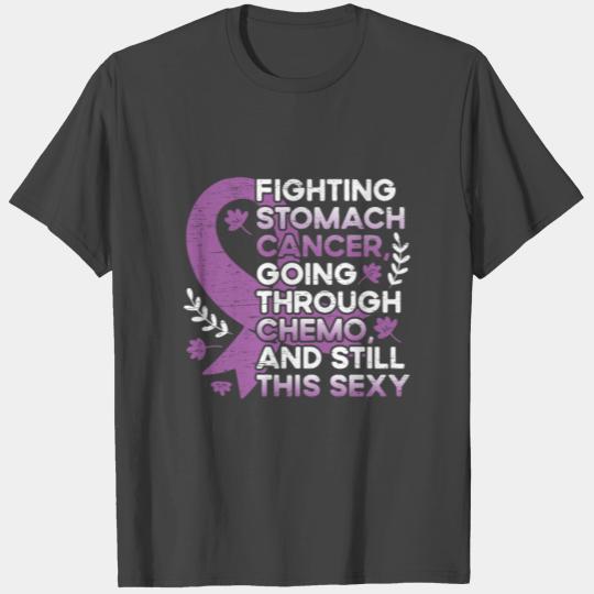 Periwinkle Ribbon Fighting Stomach Cancer T Shirts