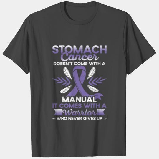 Stomach Survivor Periwinkle Ribbon Stomach Cancer T Shirts