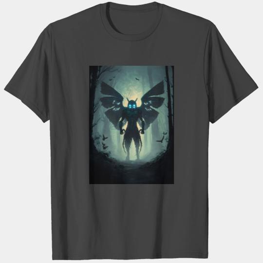 Mothman Cryptid Forest Moth Man Creepy Creature T Shirts