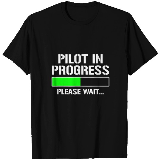 Pilot In Progress Funny Flight School Student T Shirts