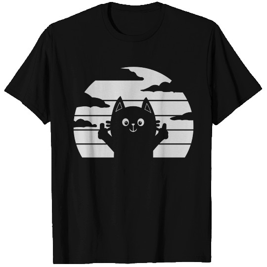 Funny cat middle finger T Shirts
