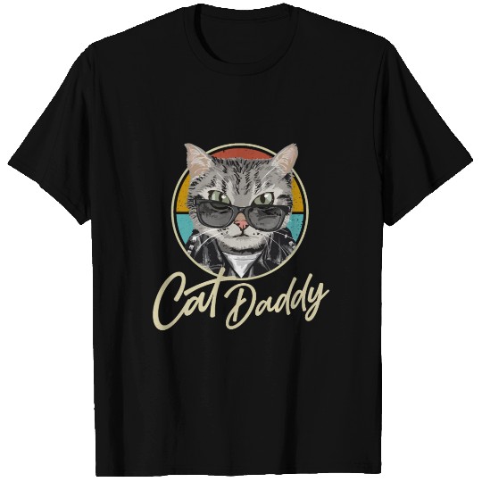 Funny Cute Cat Best Cat Dad Ever with My Cat Daddy T Shirts