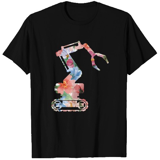 Robot Robotics Engineer Flower T Shirts