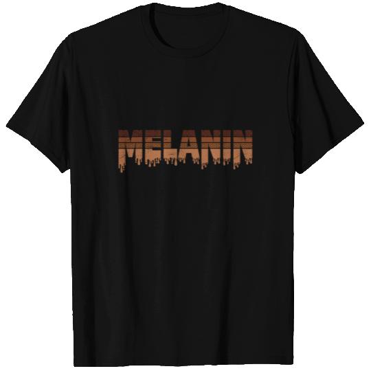 Melanin lightly melanated black skin color African T Shirts