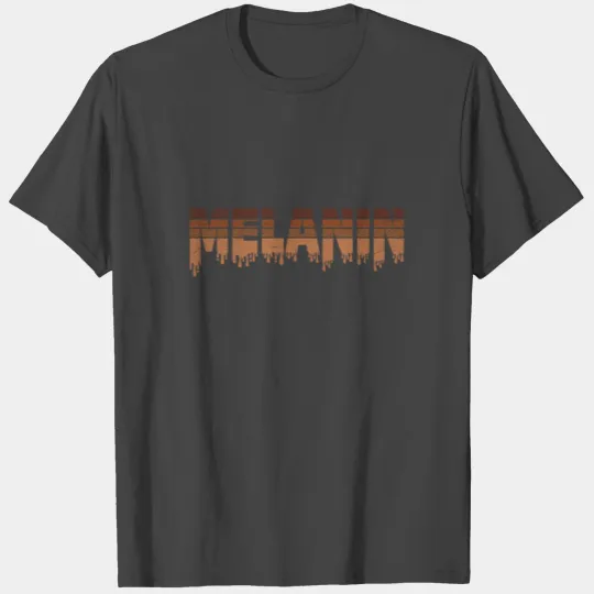 Melanin lightly melanated black skin color African T Shirts