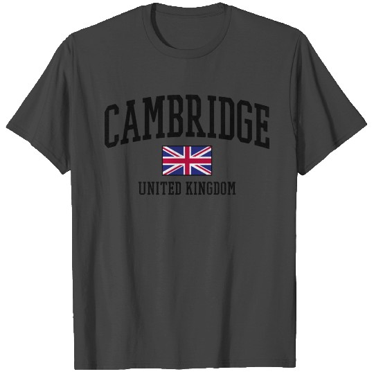 Cambridge Uk - British Flag T Shirts
