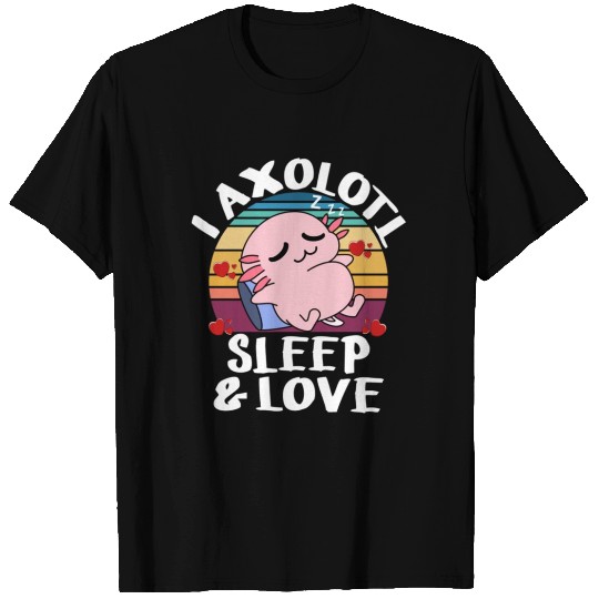 I Axolotl Sleep Love Questions of Valentines Day T Shirts