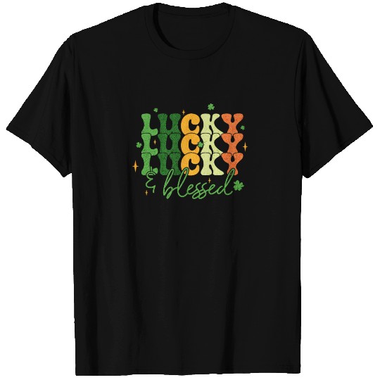 Lucky and Blessed St Patrick's Day T Shirts