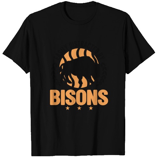 Easily Distracted By Bisons Water Buffalo T Shirts