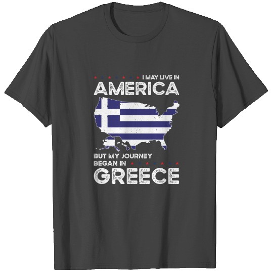 Born Greek Greece American USA Citizenship T Shirts