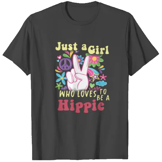 Hippie Peace Groovy FlowerPower Boho Woodstock T Shirts