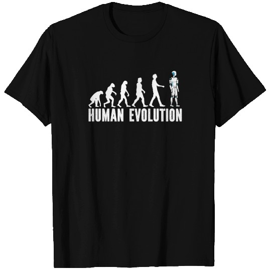 Robotics Robots Evolution Human Evolution T Shirts
