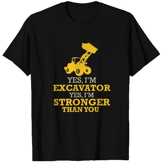 Excavator Backhoe Building Vehicles Excavator T Shirts