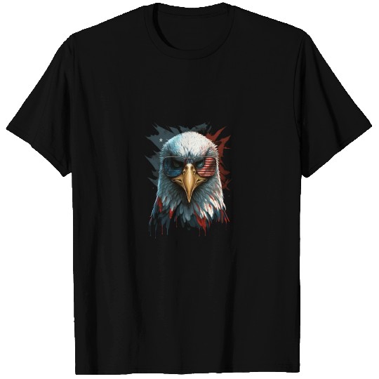 Memorial Day Eagle Wearing Sunglasses American T Shirts