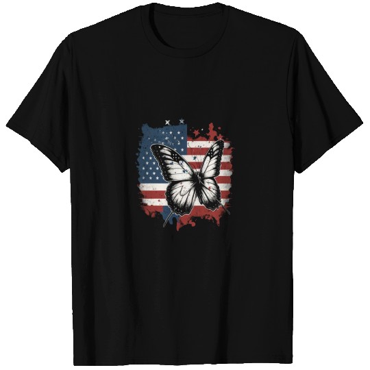 Memorial Day Fallen Veteran Army White Butterfly T Shirts