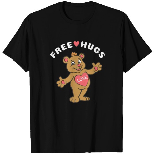 Free Hugs Teddy Bear T Shirts