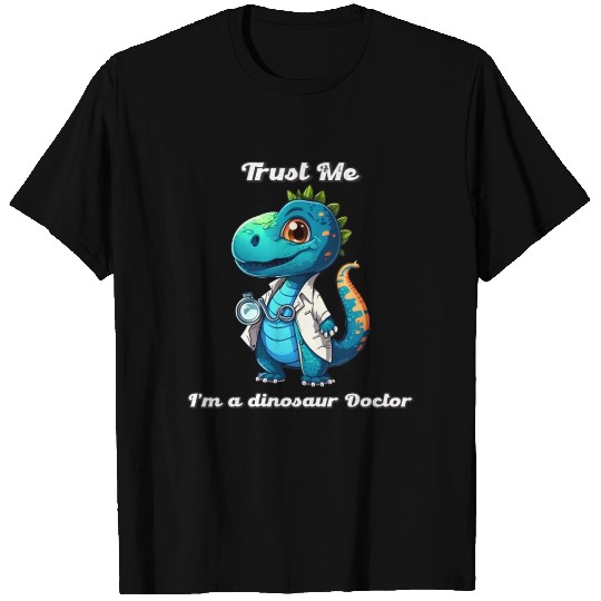 Little cute green dinosaur dressed up as a doctor. T Shirts