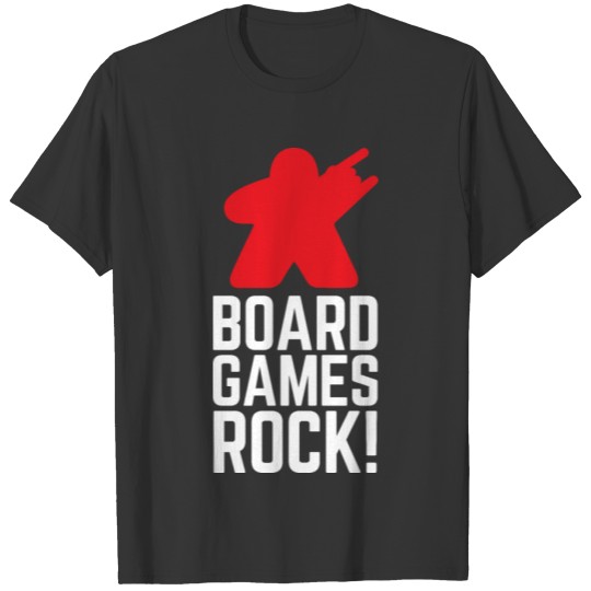 Board Games Rock - Metal Gamer T Shirts