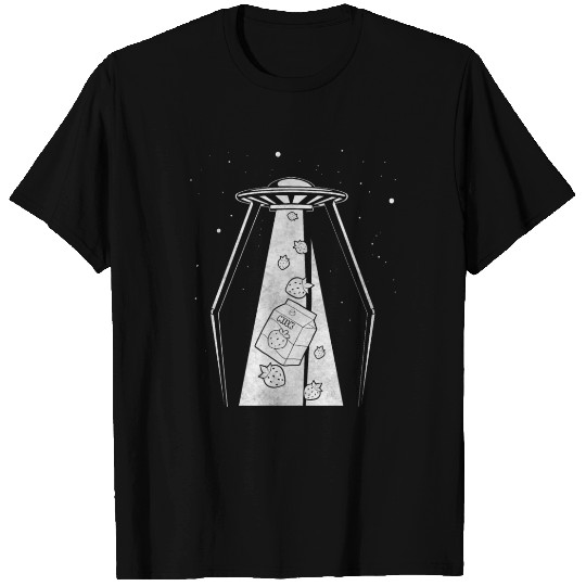 Cryptidcore Aesthetic Strawberry Milk UFO T Shirts