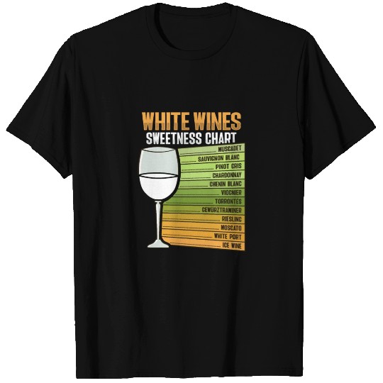 White Wine Sweetness Chart T Shirts