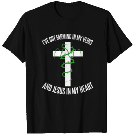 Jesus Farming Farmer T Shirts