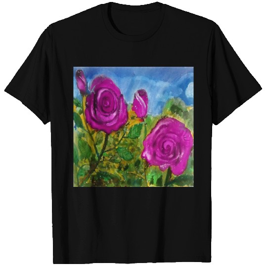 Hand Painted Roses T Shirts T Shirts Mugs Tote Bags