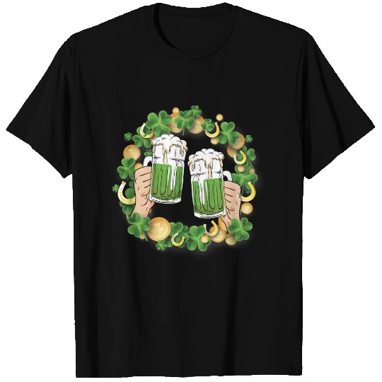 St. Patrick's Day Irish Green Beer, Wine Cups T Shirts
