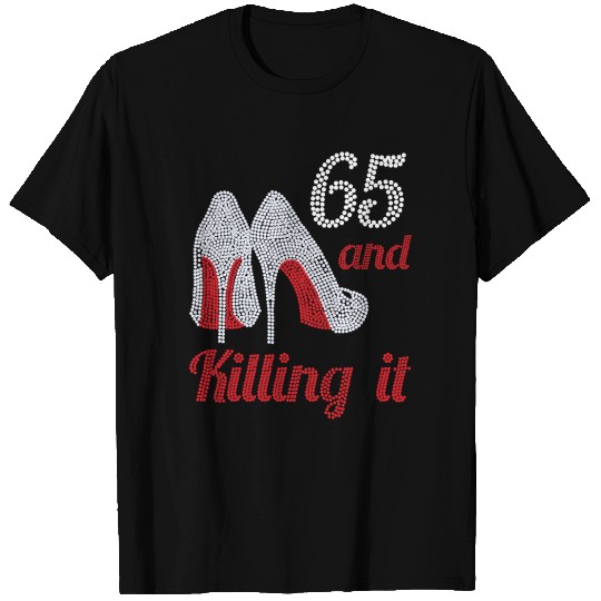 65 Year Old High Heel Rhinestone 1957 T Shirts