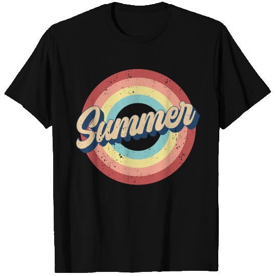 summer vibes, summer sublimation, retro rainbow T Shirts