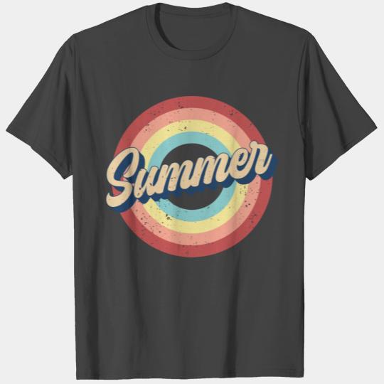 summer vibes, summer sublimation, retro rainbow T Shirts