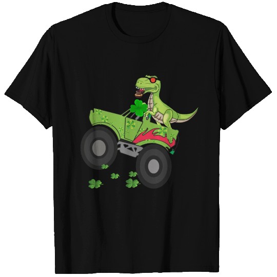St Patricks day boys kid Toddler dinosaur Monster T Shirts