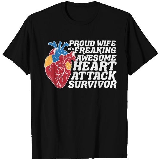 Heart Attack Survivor Wife T Shirts