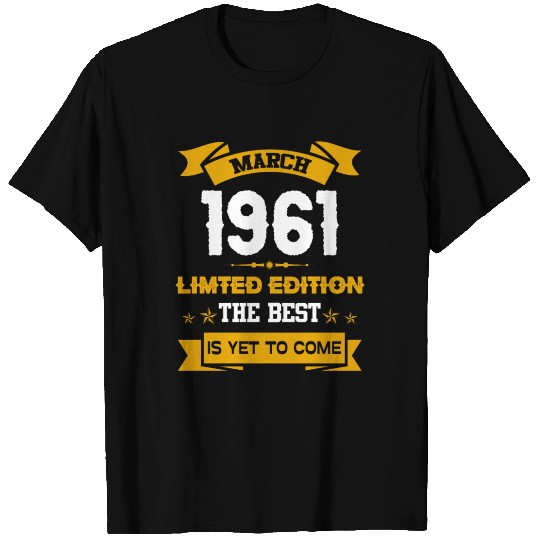 March 1961 Birthday Surprise T Shirts