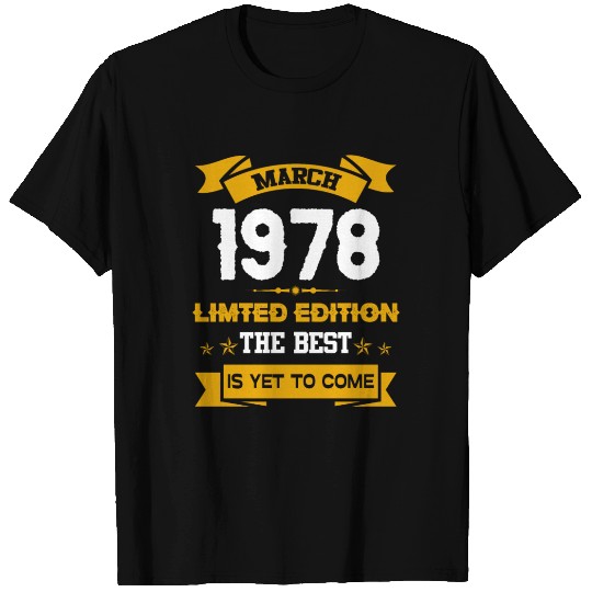 March 1978 Birthday Surprise T Shirts