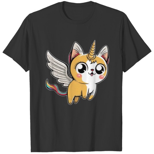 Cats unicorn cat with wings child baby girl cute T Shirts