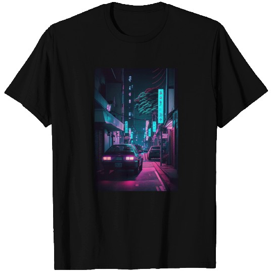 Tokyo Japan Japanese Aesthetic Graphic Night Scene T Shirts