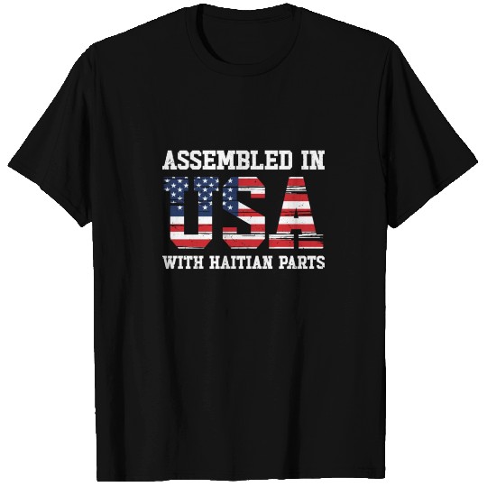 Born Haitian Haiti American USA Citizenship T Shirts