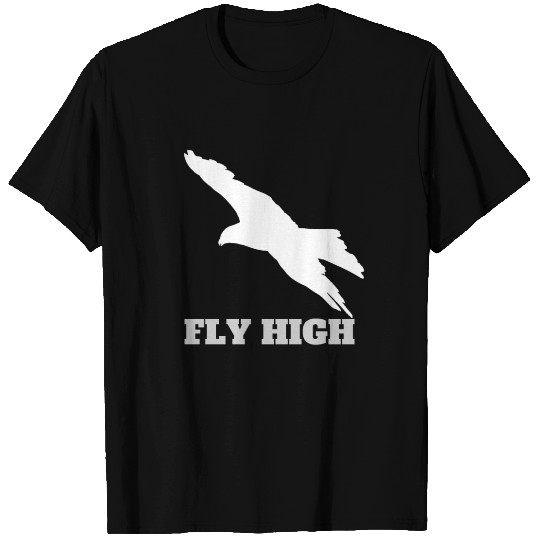 FLY High Grey Pop Art Eagle T Shirts