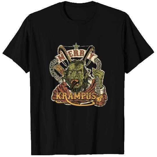 Krampus Christmas Merry Krampus Holiday Horror T Shirts
