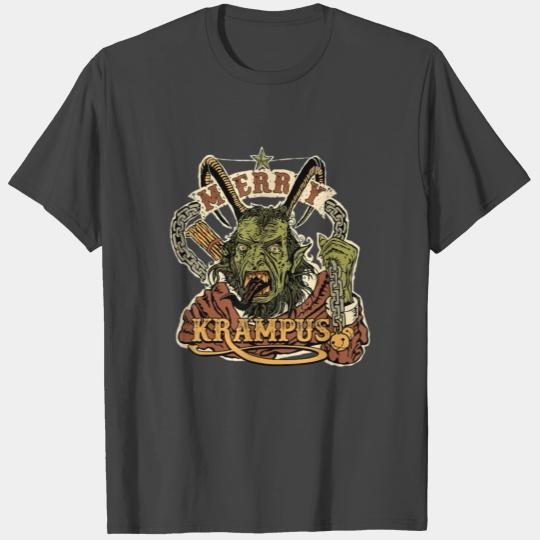 Krampus Christmas Merry Krampus Holiday Horror T Shirts
