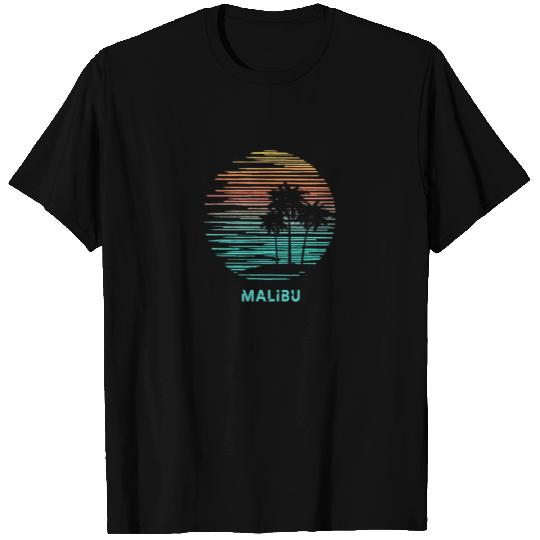 Malibu California Cool Souvenir Vacation Artistic T Shirts